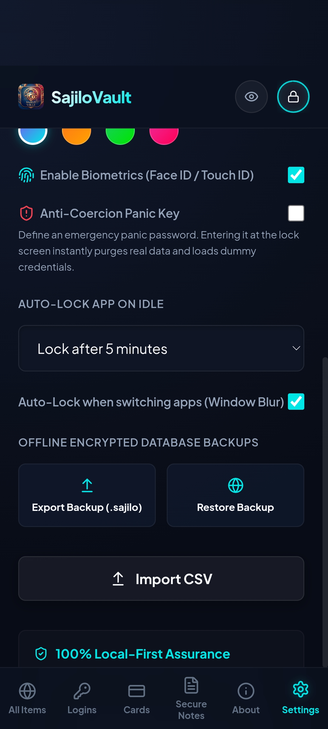 Sajilo Vault screenshot 2